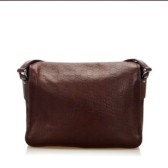 Gucci Guccissima Crossbody Leather Bag - Picture 9 of 10